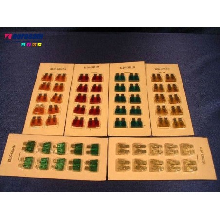 kit fusibili 30 ampere plastica - 10 pezzi