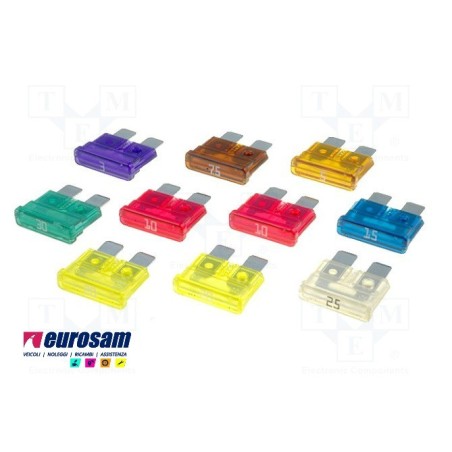 kit 100 fusibili 3-40 ampere misti