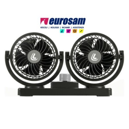ventilatore 4v/12v/24v doppia velocita' auto autocarro