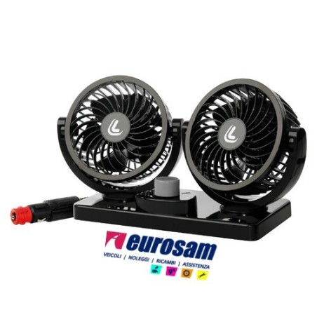 ventilatore 4v/12v/24v doppia velocita' auto autocarro