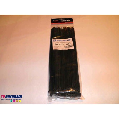fascette serraggio in plastica 300x3,6 - 100 pezzi