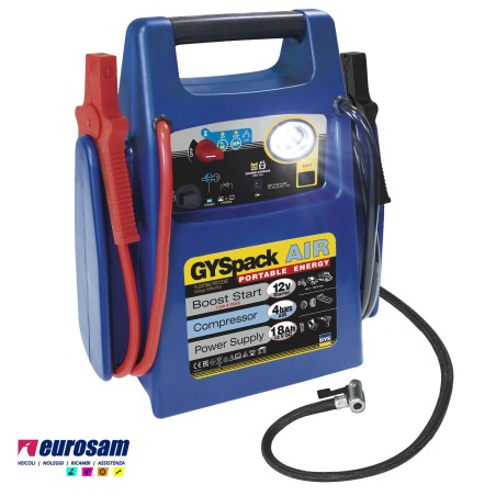 booster avviatore,compressore ed alimentatore 12v gyspack air 3 in 1