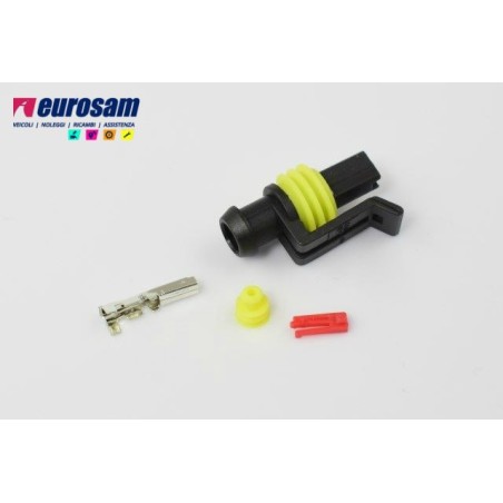 kit connettore elettrico maschio 1 pin 12/24v universale