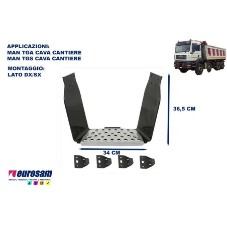 pedana salita supplementare dx sx man tga tgs cava cantiere