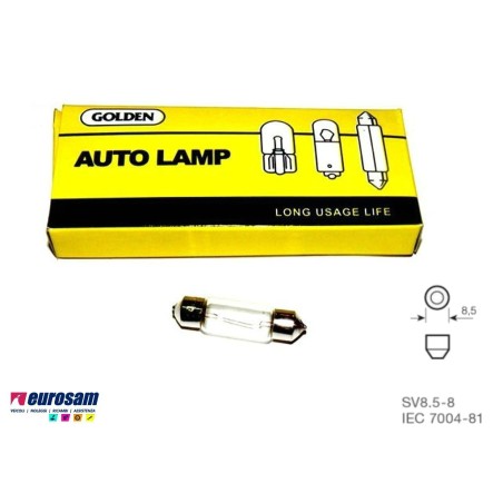 lampada a siluro 24v 5w tipo sv8.5 - 10 pezzi