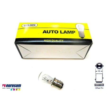 lampada 24v 5w/21w biluce tipo bay15d - 10 pezzi