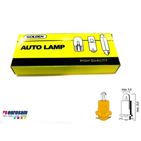 lampada con supporto 24v 1,2w tipo ebsr - 10 pezzi
