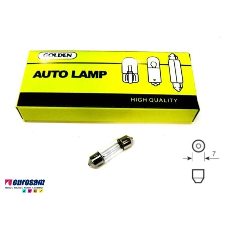 lampada 24v 3w tipo sv7 8x31 - 10 pezzi