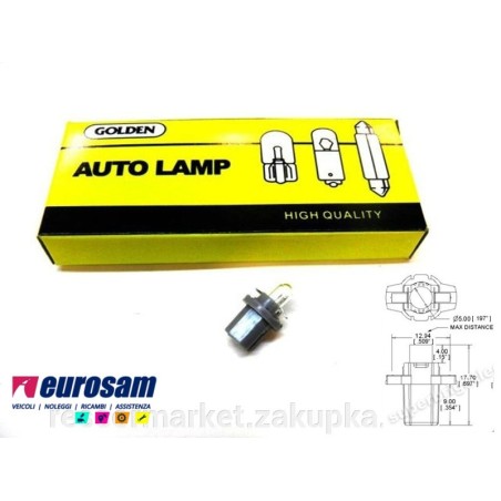 lampada quadro strumenti 24v 1,2w tipo b8.3d -10 pz