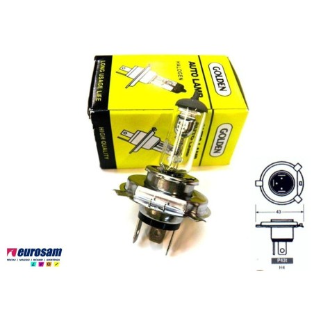 lampada alogena h4 24v 70/75w tipo p43t