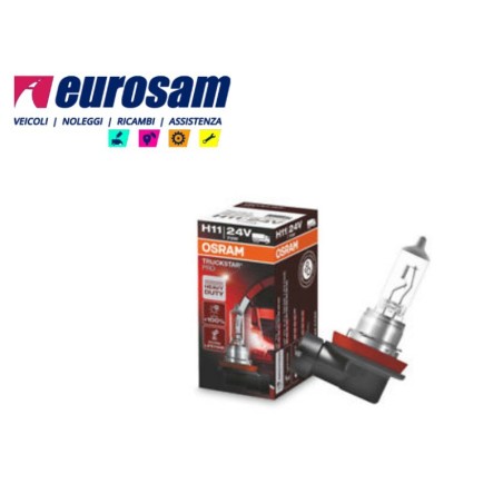 lampada alogena h11 24v 70w osram +100%