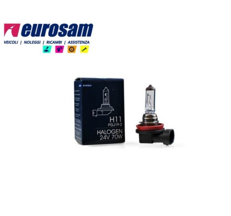 lampada alogena 24v h11 70w