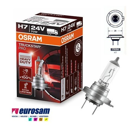 lampada alogena h7 24v 70w...