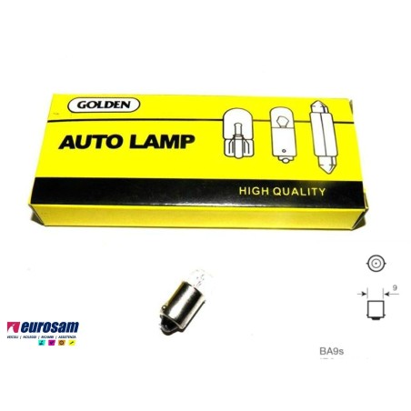 lampada 12v 4w tipo ba9s - 10 pezzi