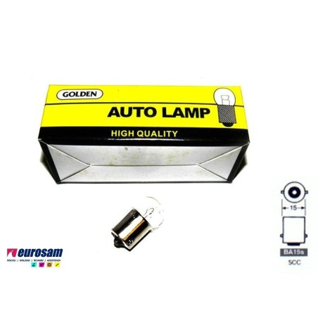 lampada 12v 10w tipo ba15s lunga durata - 10 pezzi