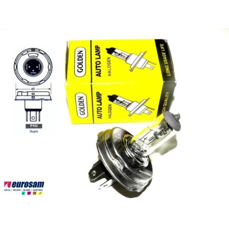 lampada alogena h4 12v 55/60w tipo p45t