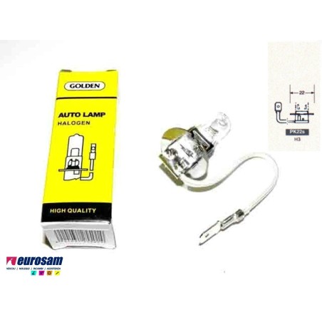 lampada alogena h3 12v 55w tipo pk22s