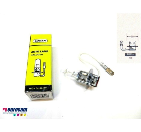 lampada alogena h3 12v 100w...