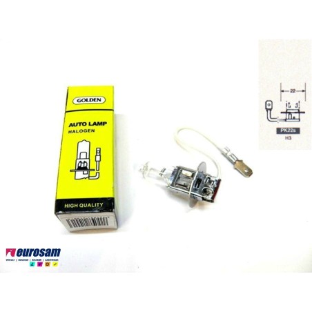 lampada alogena h3 12v 100w tipo pk22s
