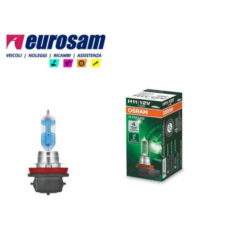 lampada alogena h11 12v 55w ultra life osram