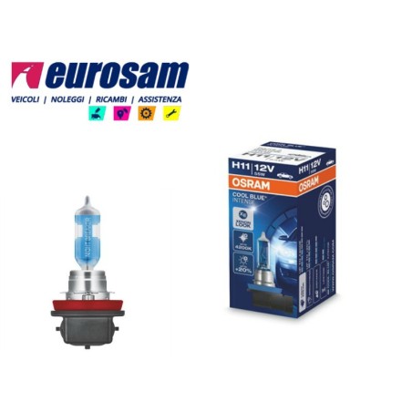 lampada alogena h11 12v 55w 4200k xenon look osram
