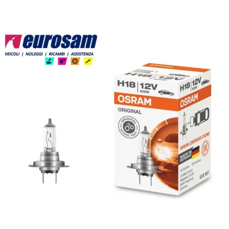 lampada alogena h18 12v 65w tipo pu43t-3 osram original