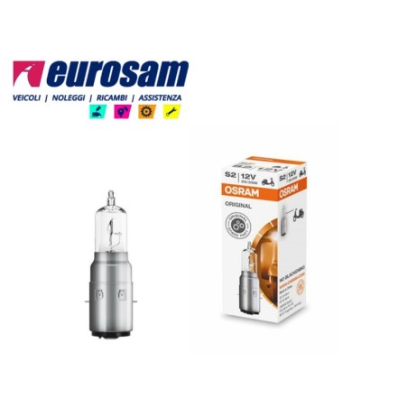 lampada alogena s2 motocicli 12w 35w tipo ba20d osram original