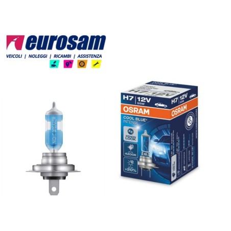 lampada alogena h7 12v 55w 4200k xenon look osram