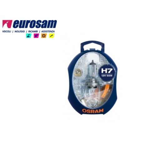 minibox kit lampade ausiliarie 12v h4 9 pezzi osram