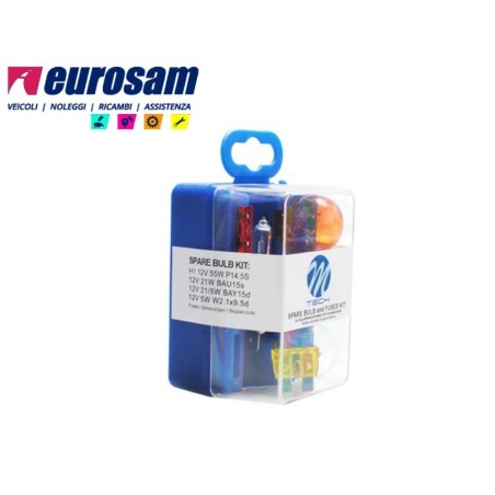kit lampade ausiliarie 12v h1 7 pezzi