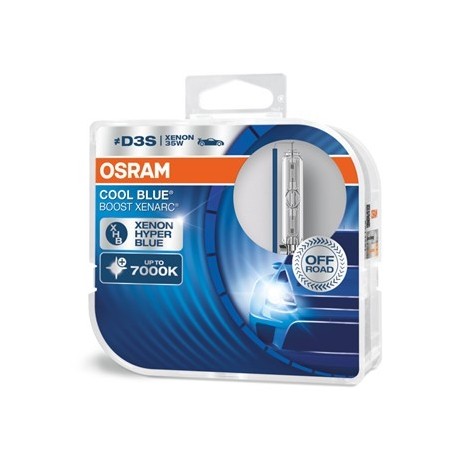lampada xenon d4s 35w 7000k tipo p32d-5 off road cool blue osram - 2 pz