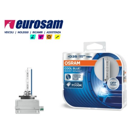 lampada xenon d4s 35w 7000k tipo p32d-5 off road cool blue osram - 2 pz