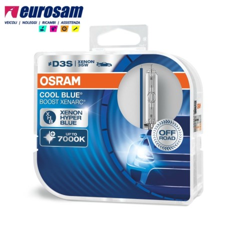 lampada xenon d3s 35w 7000k tipo pk32d-5 off-road xenarc cool boost osram - 2 pz