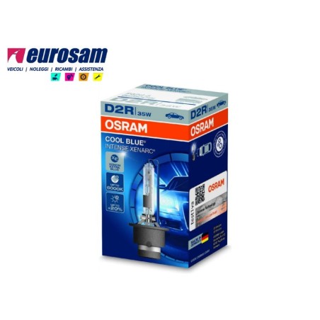 lampada xenon d2r 35w 6000k tipo p32d-3 xenarc cool blue osram