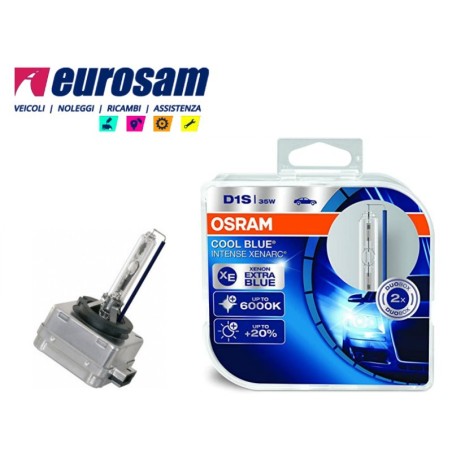 lampada xenon d1s 35w 6000k tipo pk32d-2 xenarc cool blue osram