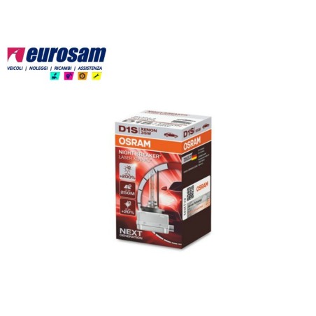 lampada xenon d1s 35w 4500k +200% night breaker laser osram