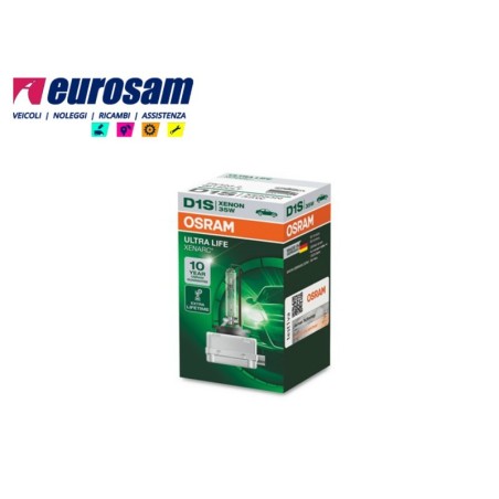 lampada xenon d1s 35w xenarc ultra life 10 anni osram