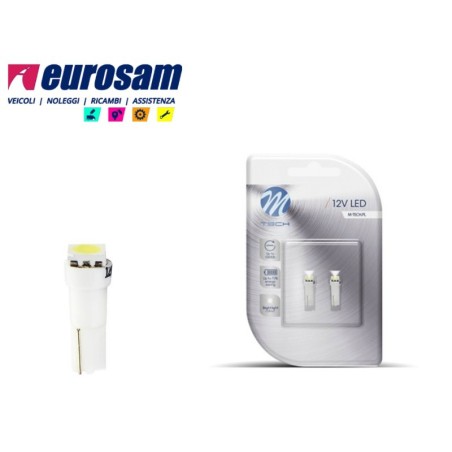 kit 2 pezzi lampada led tipo t5 12v bianco concavo