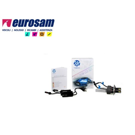 kit conversione a led 12/24v h4 5700k +200% canbus osram