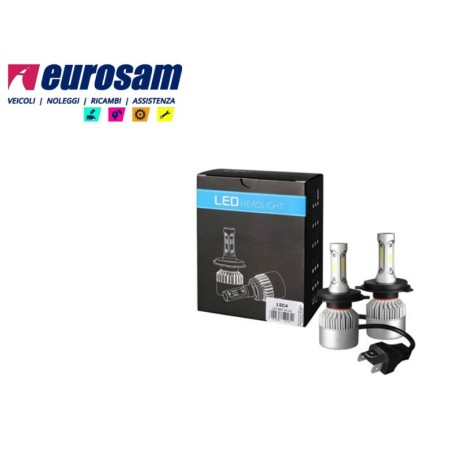 kit conversione a led 12/24v h4 6500k 10.000 lm canbus