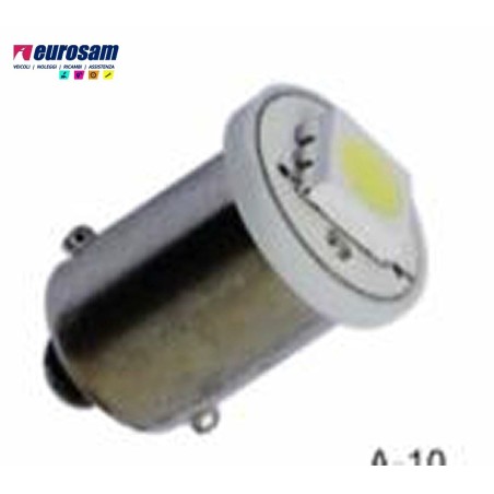 kit lampada led blu 24v tipo ba9s - 2 pezzi