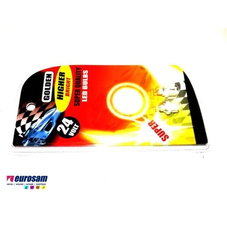 kit lampada led bianca 24v tipo b8.5d - 2 pezzi