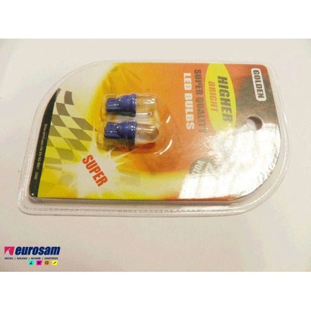kit lampada led blu 24v tipo t10 - 2 pezzi