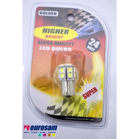 lampada led bianca 24v tipo ba15s