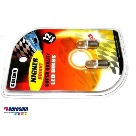kit lampada led bianca 12v tipo ba9s - 2 pezzi