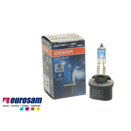 lampada alogena 12v h27/1w 880 pg13 cool blue intense osram