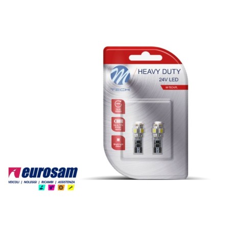 kit lampada led bianco 24v tipo t10 canbus osram- 2 pezzi