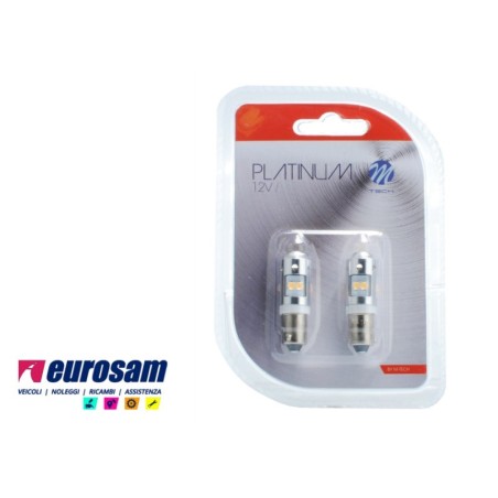 kit lampada led bianca 12v/24v tipo ba9s canbus platinum osram - 2 pezzi
