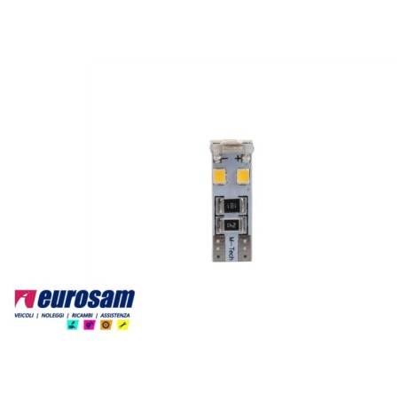 kit lampada led bianca 12v tipo t10 canbus - 2 pezzi