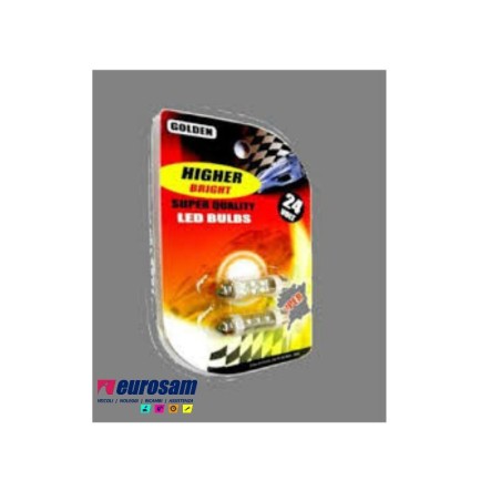 kit lampada led blu 12v tipo ba9s - 2 pezzi